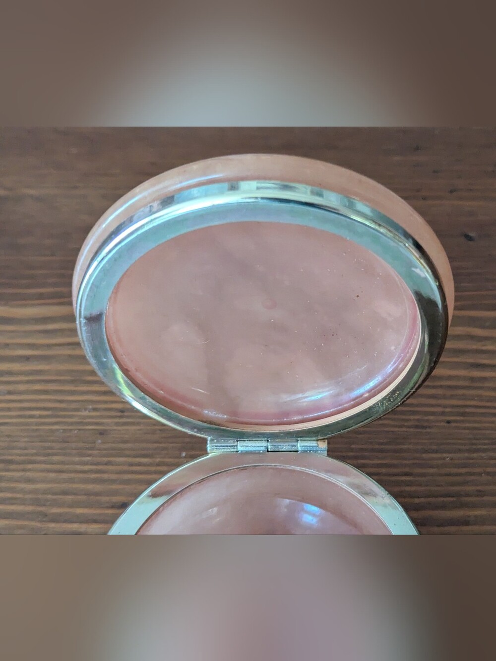 Vintage Genuine Alabaster Round Hinged Trinket Box "Lefton" Made In Italy. 3.5" - Picture 4 of 16